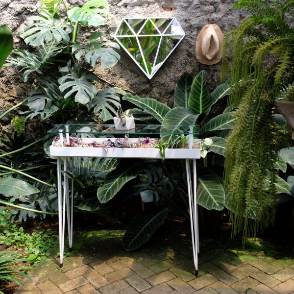 Tropical Console Table Diamond Mirror 40 scaled