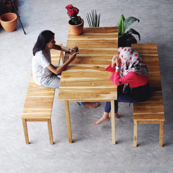 asimetrik table and bench 10