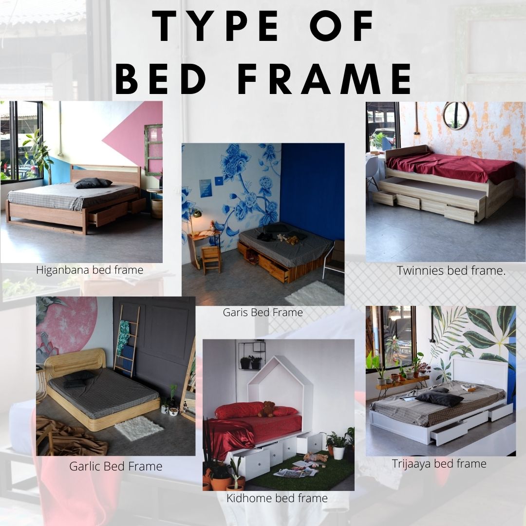 Tamplet type of bed frame