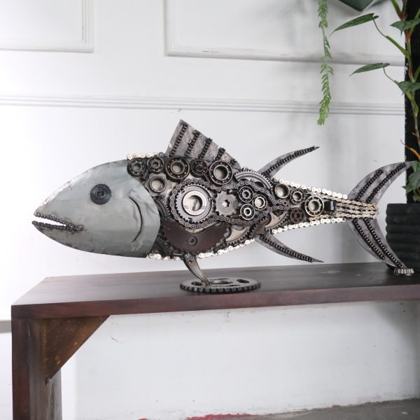 metal fish scaled
